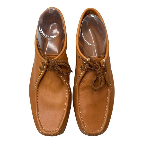 MASON’S Tan Leather Vintage Chukka Lace Up Loafer Size 9 - Picture 1 of 15